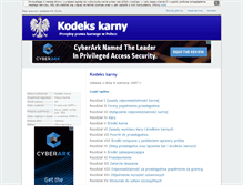 Tablet Screenshot of kodeks-karny-rp.org